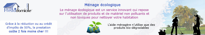 Fonctionnement du ménage écologique